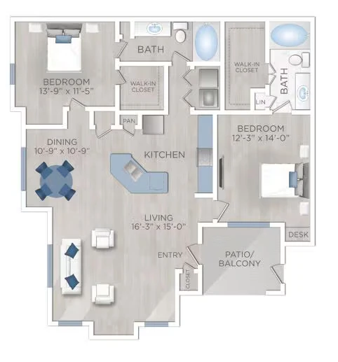 Brazos (B3) 11101 floor plan
